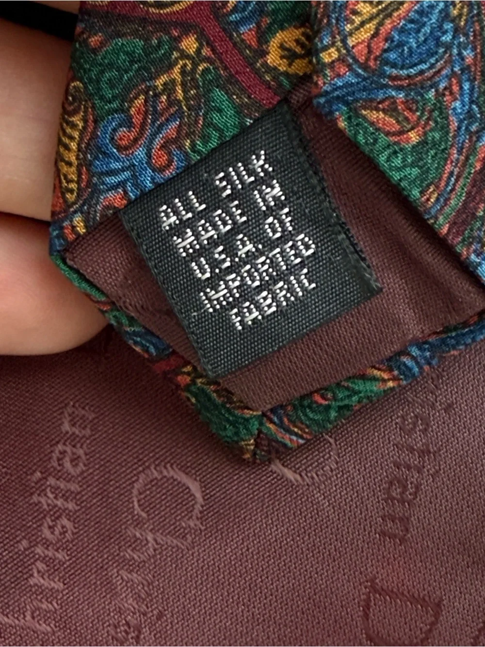 Dior Silk Tie with Multicolor Floral and Swarovski Crystal Embellishment
